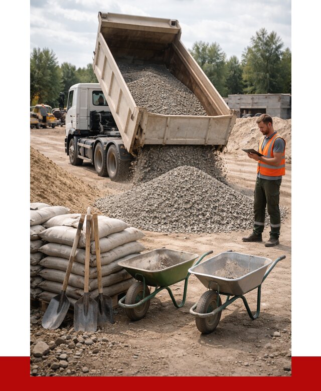 Доставка нерудных материалов в Киржаче от 1237 руб. | ПРОНЕРУДКрж