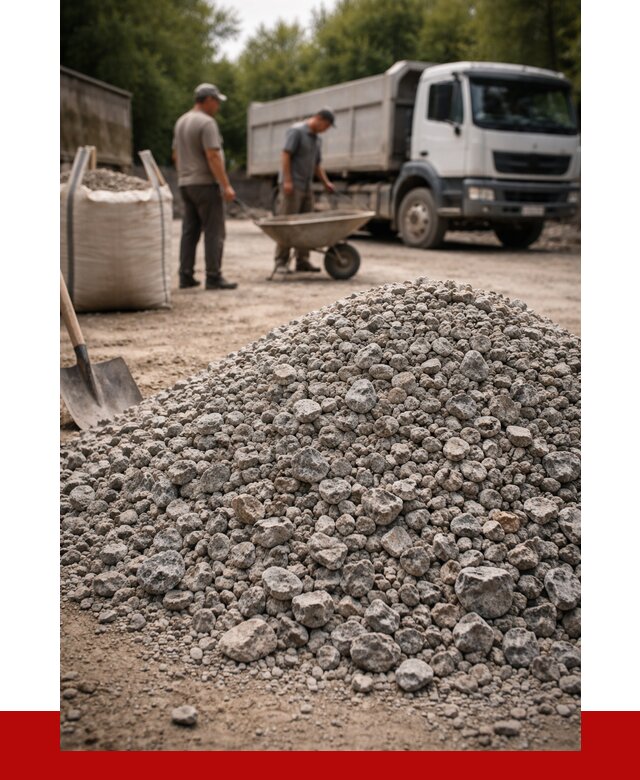 Гранитный щебень фракция 20-40 в Киржаче от 3299 руб. ПРОНЕРУДКрж