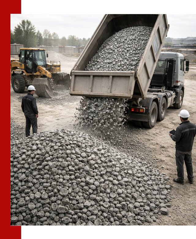 Доставка гранитного щебня фракции 20-40 в Киржаче