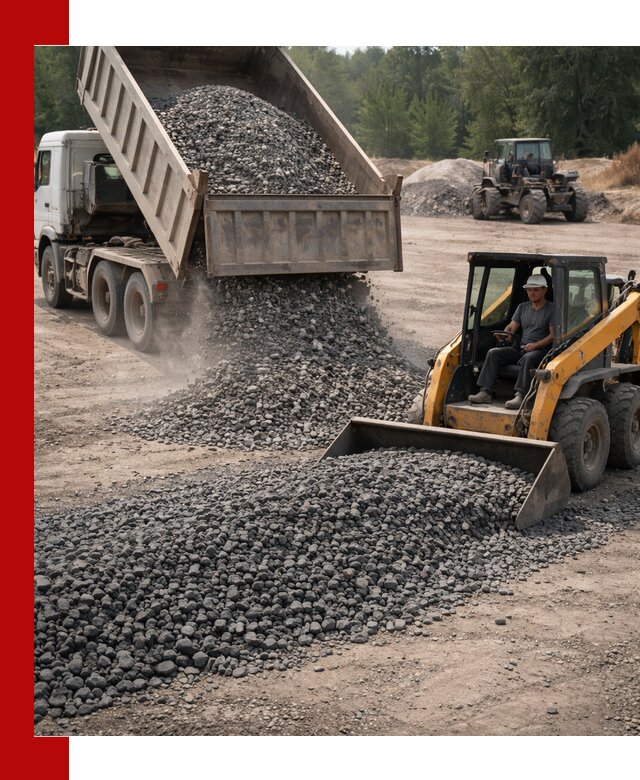 Гранитный щебень фракция 40-70 с доставкой в Киржаче