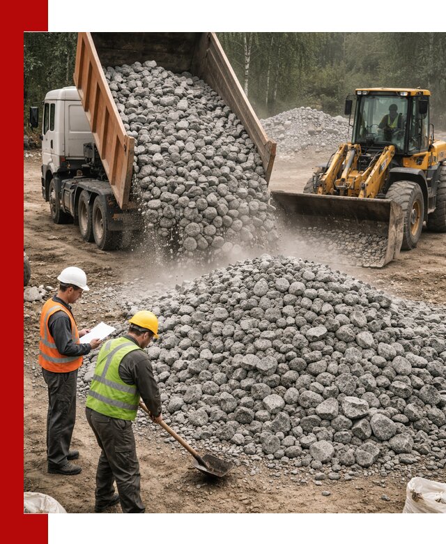 Гранитный щебень фракция 70-150 доставка в Киржаче