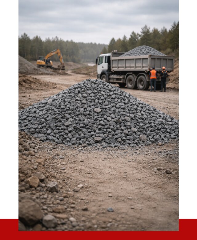 Щебень габбро диабаз фракция 40-70 в Киржаче от 2268 р-ПРОНЕРУДКрж