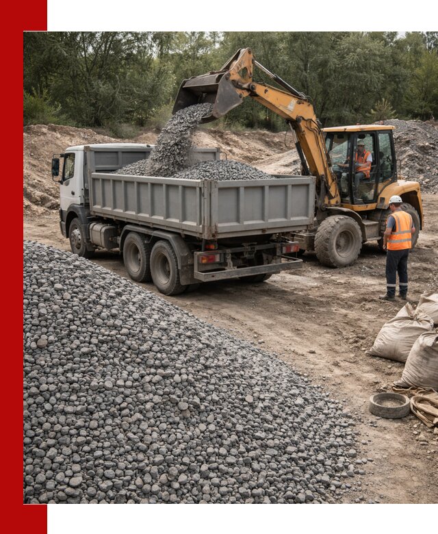 Доставка гравийного щебня в Киржаче оптом и в розницу
