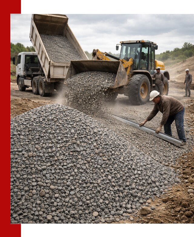 Гравийный щебень фракция 5-20 с доставкой в Киржаче