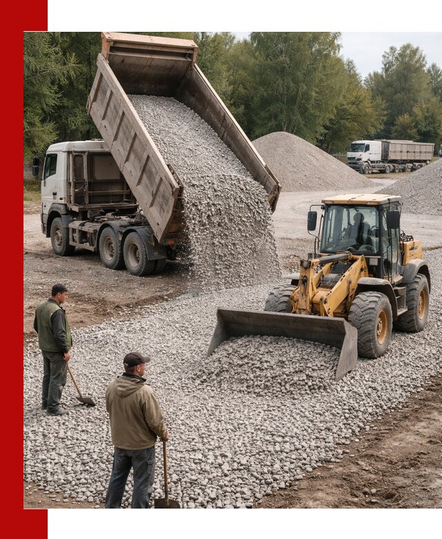 Купить гравийный щебень фракция 20-40 в Киржаче с доставкой