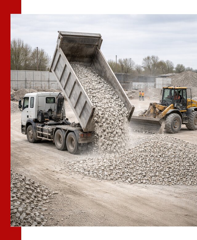 Доставка и продажа известнякового щебня в Киржаче