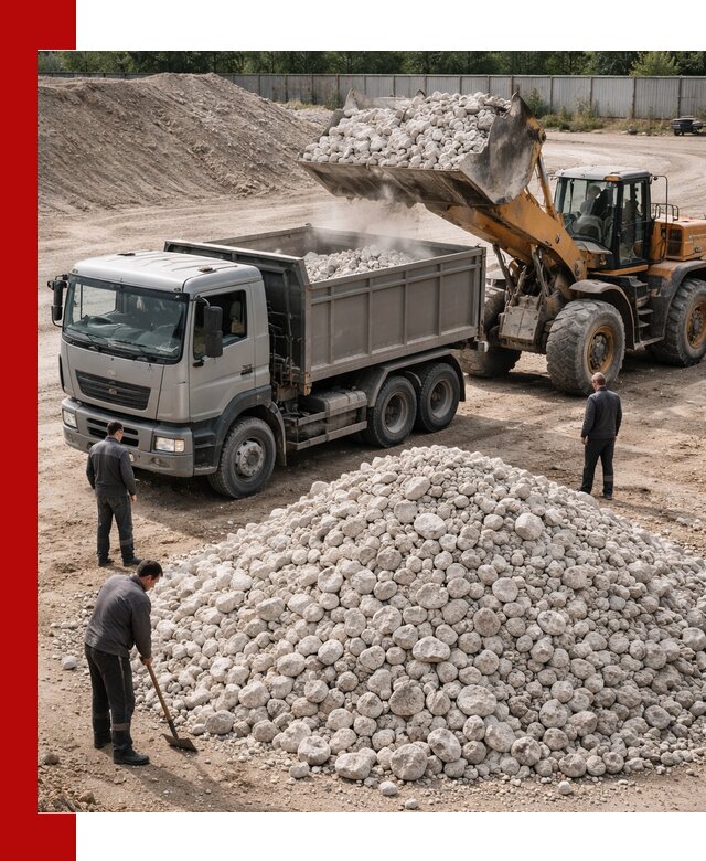 Известняковый щебень фракция 70–150 с доставкой в Киржаче