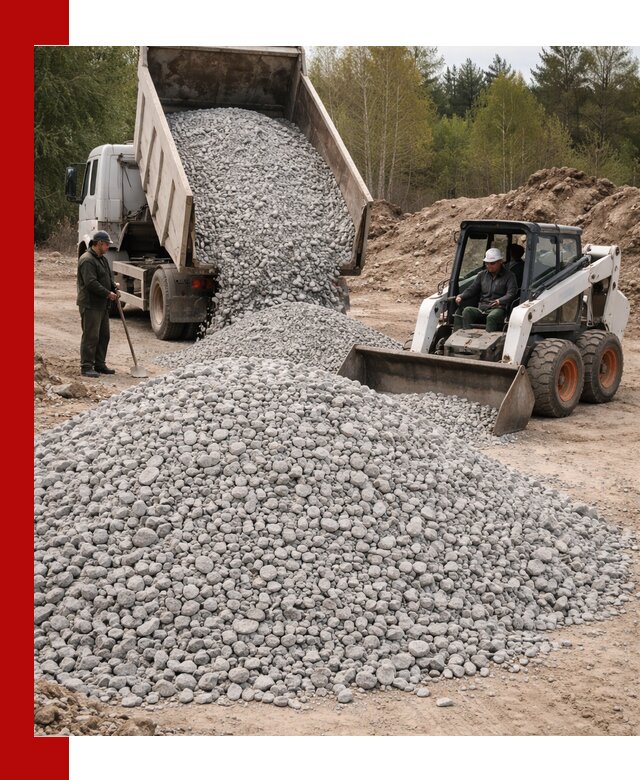 Доставка доломитового щебня в Киржаче напрямую от карьера