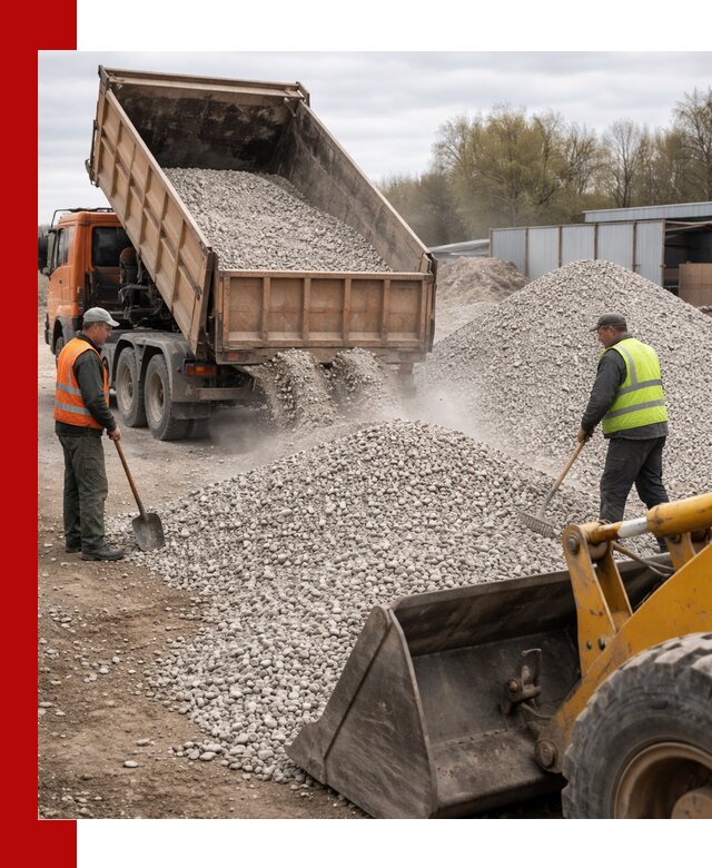 Доломитовый щебень фракции 5-20 с доставкой в Киржаче