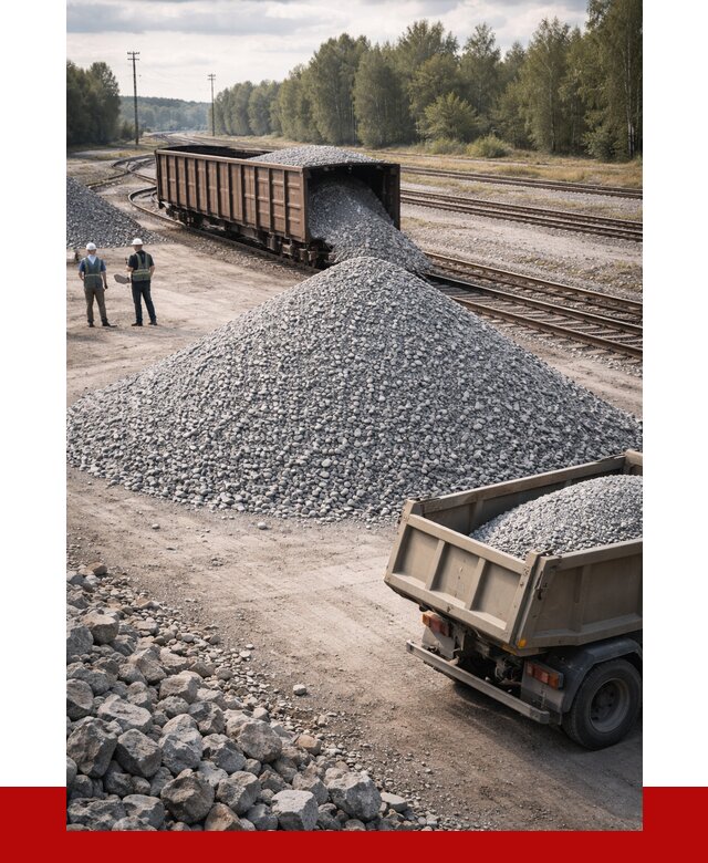 Железнодорожный щебень 20-60 в Киржаче от 1753 р. | ПРОНЕРУДКрж
