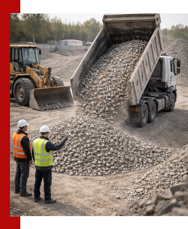 Вторичный щебень фракция 40–70 доставка в Киржаче