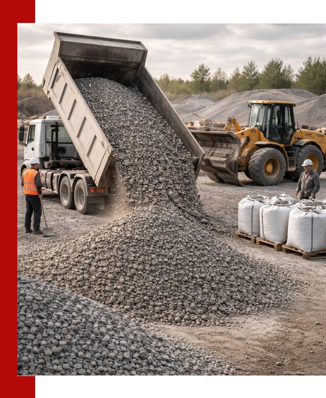 Бетонный щебень фракция 5–20 с доставкой в Киржаче