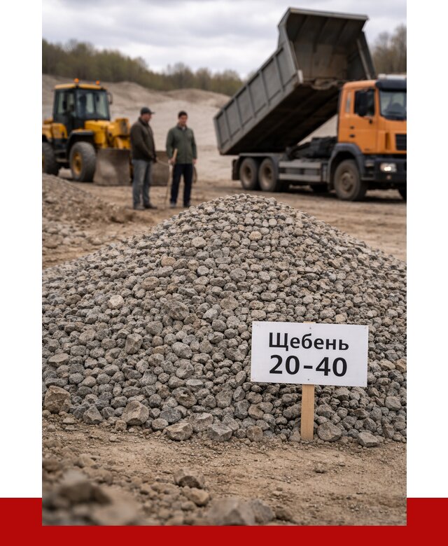 Бетонный щебень фракция 20-40 в Киржаче от 2526 р. | ПРОНЕРУДКрж