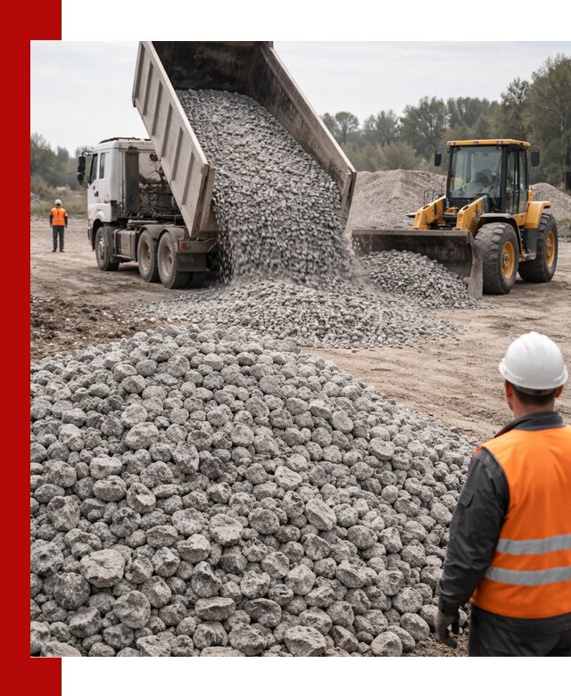 Доставка бетонного щебня фракции 20-40 в Киржаче