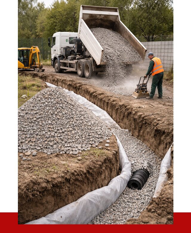 Щебень для дренажа в Киржаче от 1907 р., ПРОНЕРУДКрж доставка