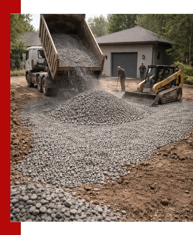 Щебень для парковки в Киржаче: доставка и укладка качественного материала