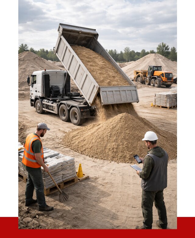 Карьерный песок с доставкой в Киржаче от 3712 р. ПРОНЕРУДКрж