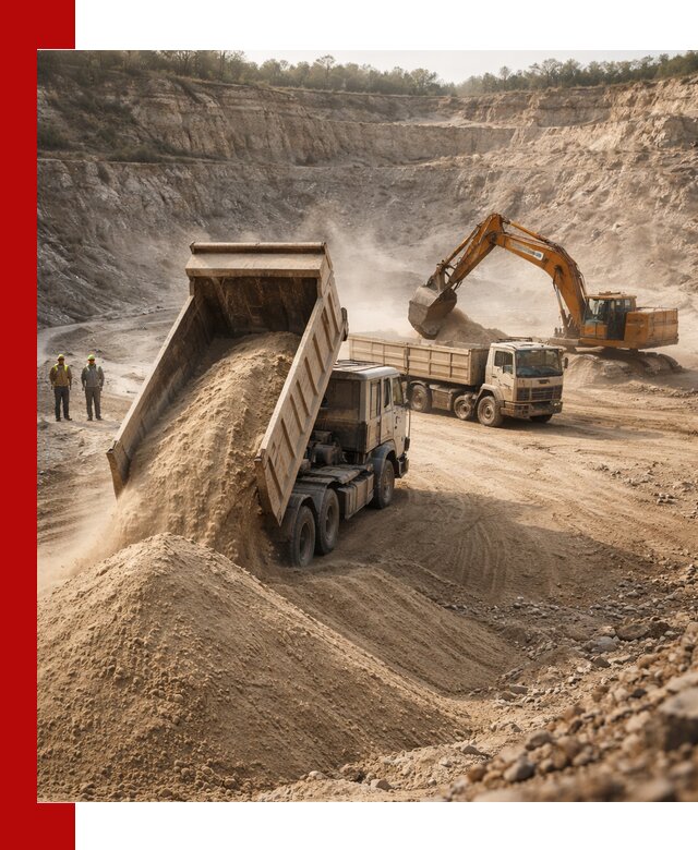 Карьерный песок навалом с доставкой в Киржаче