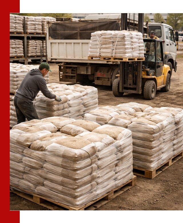 Карьерный песок в мешках с доставкой в Киржаче