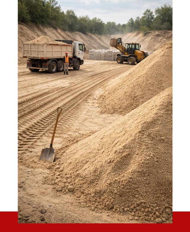 Карьерный песок мелкозернистый в Киржаче от 9279 р. | ПРОНЕРУДКрж