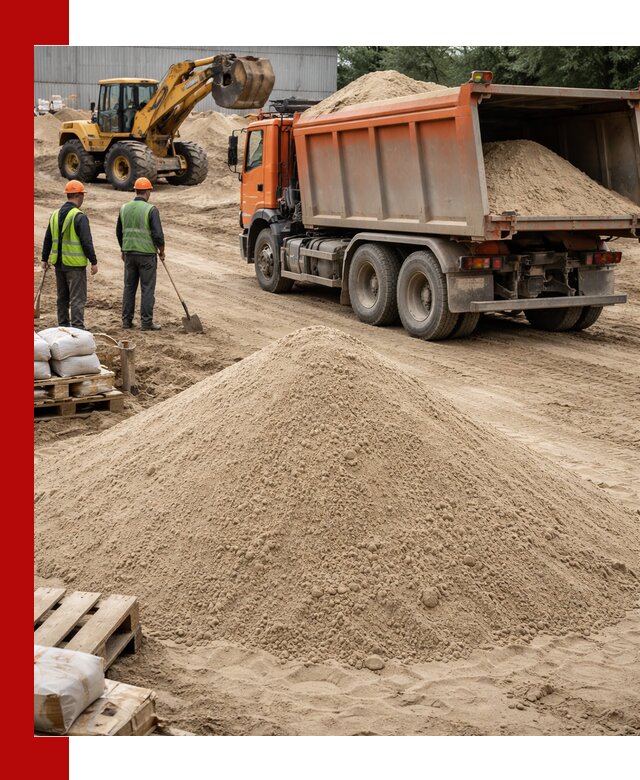 Доставка и продажа мытого речного песка в Киржаче