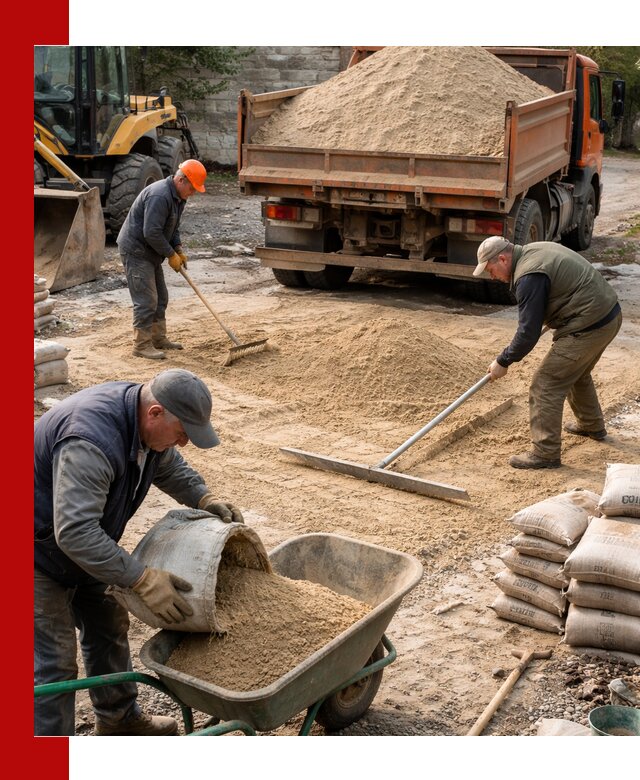Поставка песка для стяжки в Киржаче с быстрой доставкой