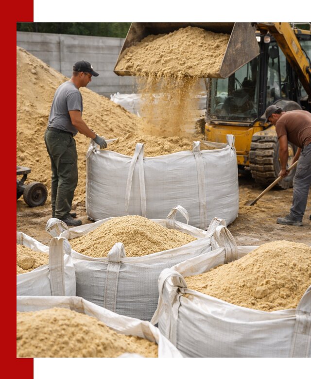 Поставка качественного песка для кладки в Киржаче