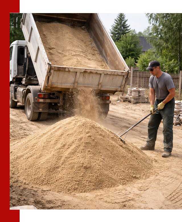 Доставка сухого песка самосвалами в Киржаче