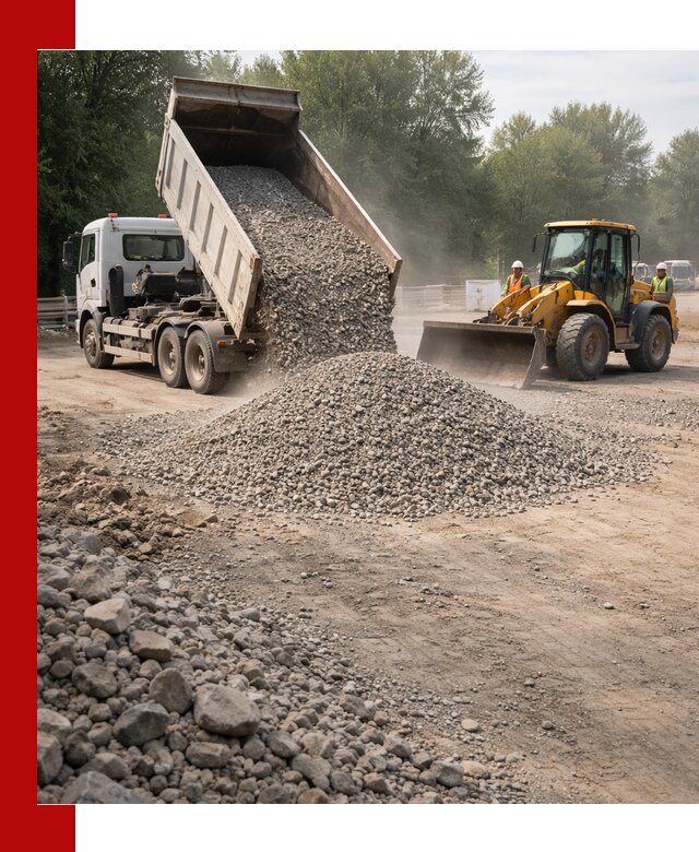Гравий фракция 5–20 доставка в Киржаче оптом и в розницу