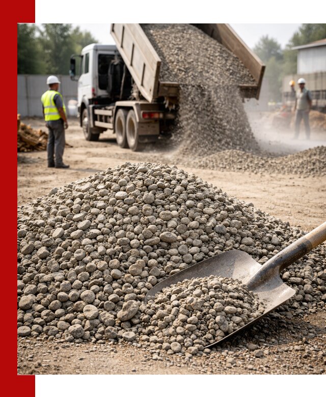 Доставка гравия фракции 20-40 в Киржаче с самосвалами