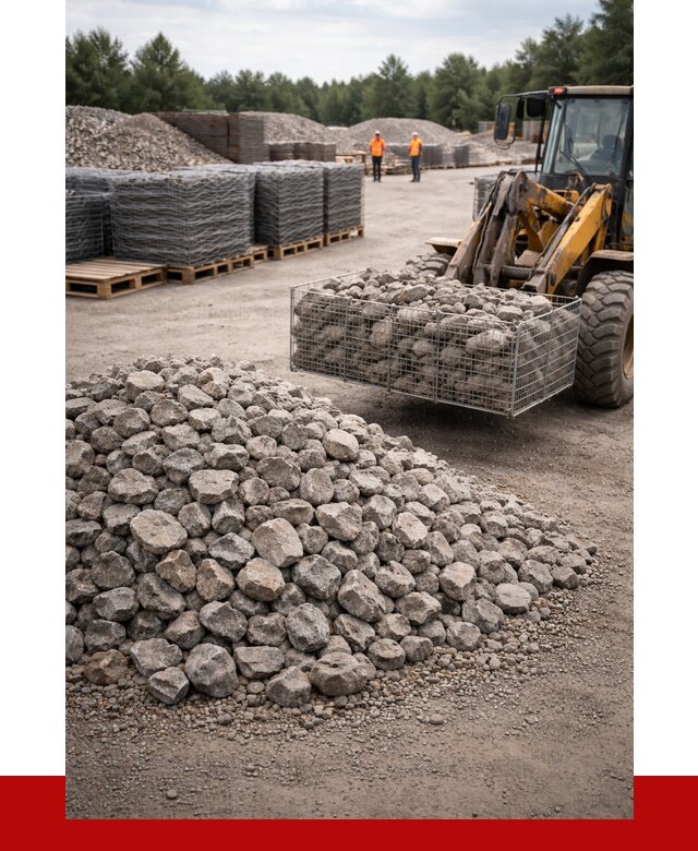 Камень для габионов фракция 70-150 в Киржаче от 4330 р. | ПРОНЕРУДКрж