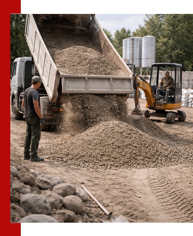 Доставка ПГС С3 в Киржаче самосвалами и миксерами