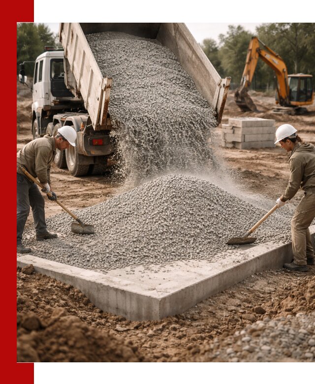 Доставка и продажа отсева для бетона в Киржаче