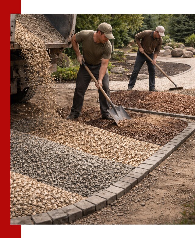 Декоративная крошка для ландшафта в Киржаче — продажа и доставка