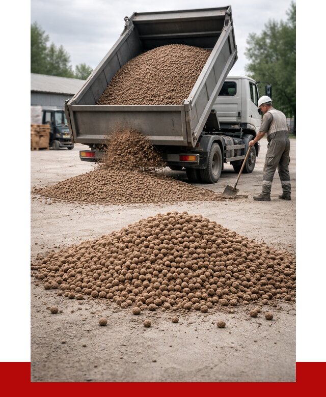 Керамзит с доставкой в Киржаче от 4330 р. за м3 | ПРОНЕРУДКрж