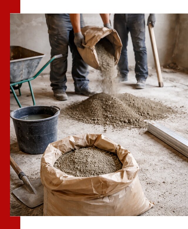 Доставка сухой смеси для стяжки в Киржаче