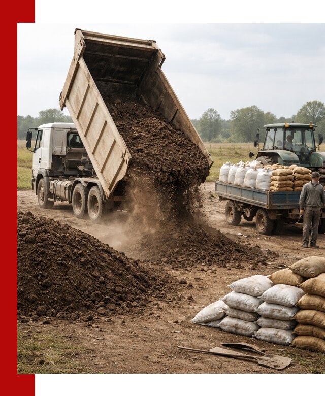 Доставка грунта и удобрений оптом в Киржаче для сельхоз и строительства