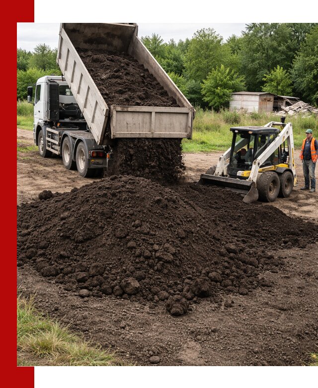 Поставка плодородной земли с доставкой самосвалом в Киржаче