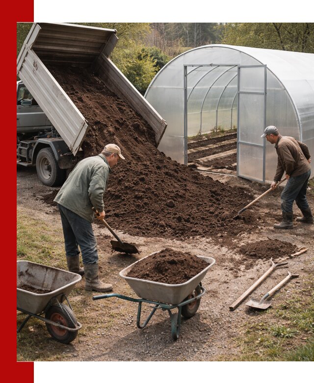Грунт для теплицы с доставкой в Киржаче — плодородный субстрат под растения