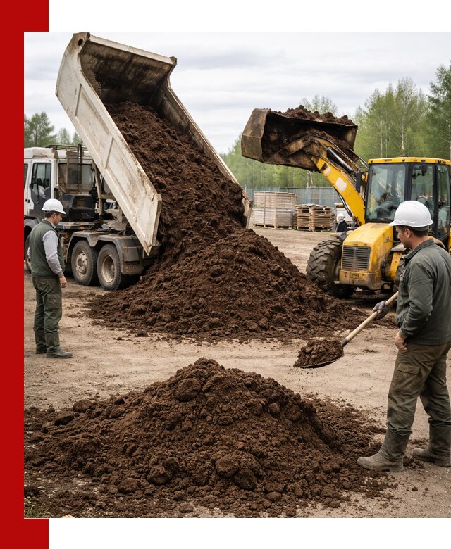 Доставка торфа оптом и в мешках в Киржаче