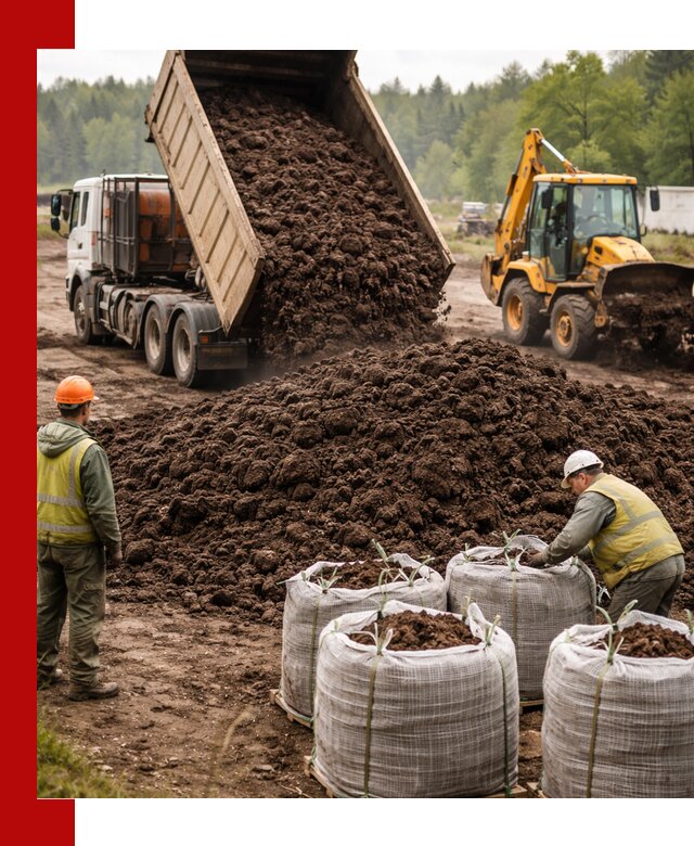 Доставка нейтрального торфа в Киржаче оптом и в розницу