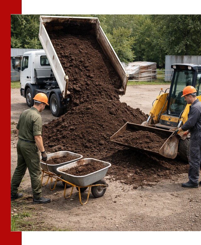 Доставка торфо-земляной смеси в Киржаче для огорода и ландшафта