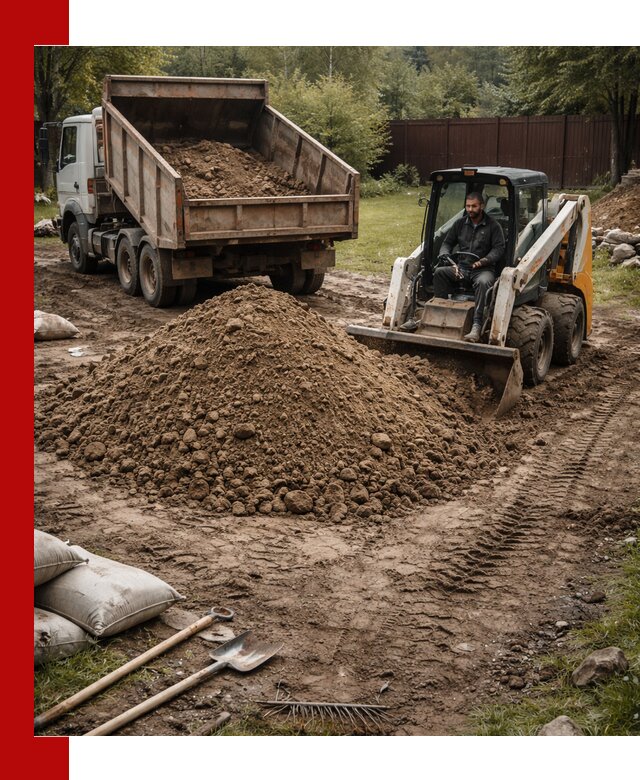 Суглинок для планировки участков в Киржаче с доставкой и выгрузкой