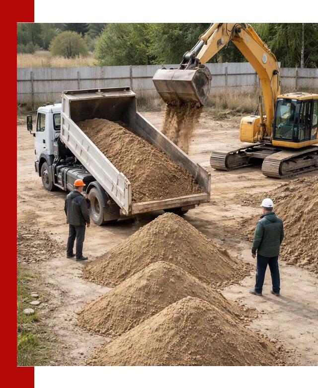 Доставка супеси вагонными и автопартиями в Киржаче