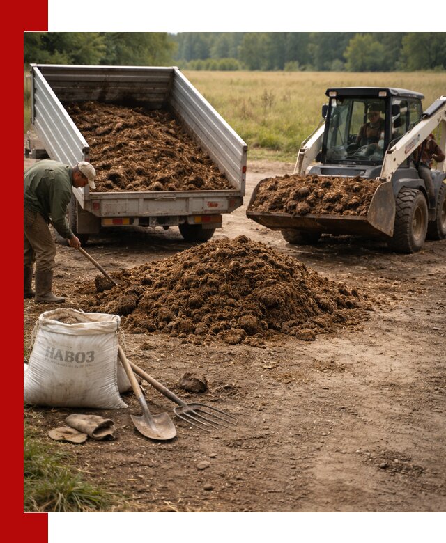 Доставка конского навоза в Киржаче с разгрузкой и доставкой на объект