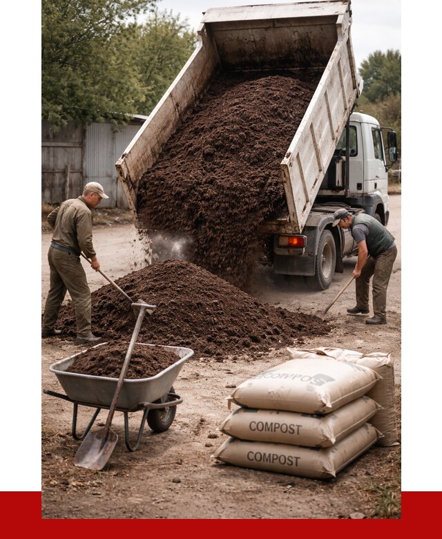 Купить компост в Киржаче от 4330 р. за куб с доставкой | ПРОНЕРУДКрж