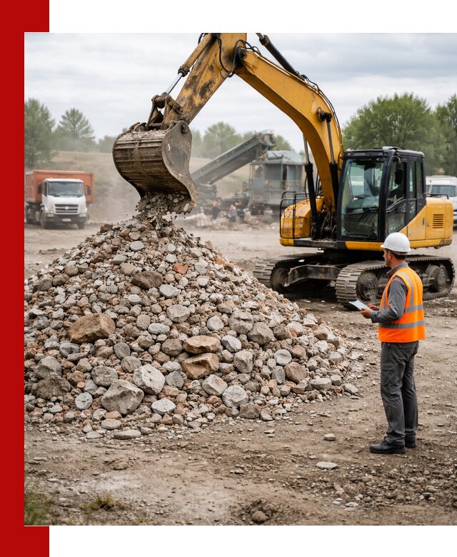 Доставка и вывоз строительного боя в Киржаче