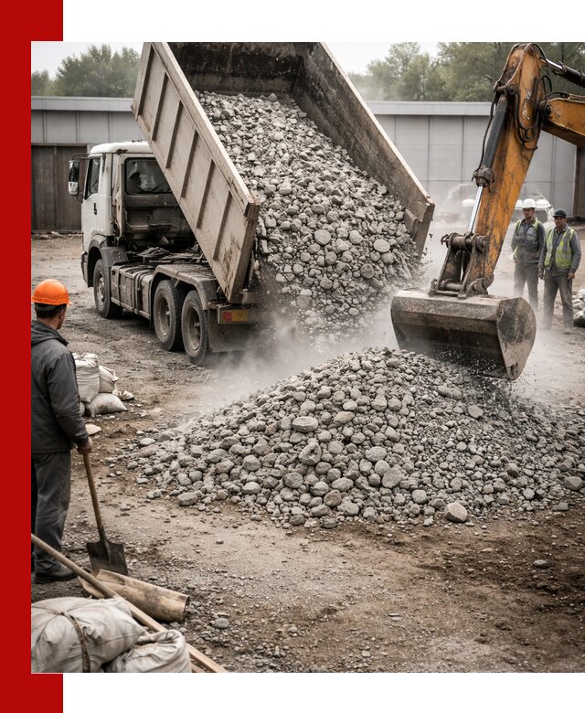 Доставка дробленого бетона в Киржаче оптом и в розницу