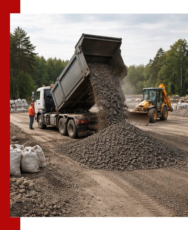 Доставка дробленого асфальта в Киржаче для дорожных работ
