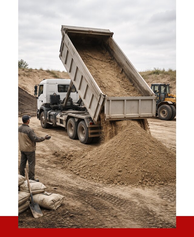 Доставка самосвалом 20 кубов в Киржаче от 7733 р. | ПРОНЕРУДКрж